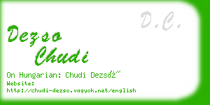 dezso chudi business card